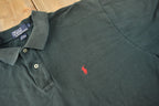 Vintage 1990s Polo By Ralph Lauren Small Pony Black Polo Shirt