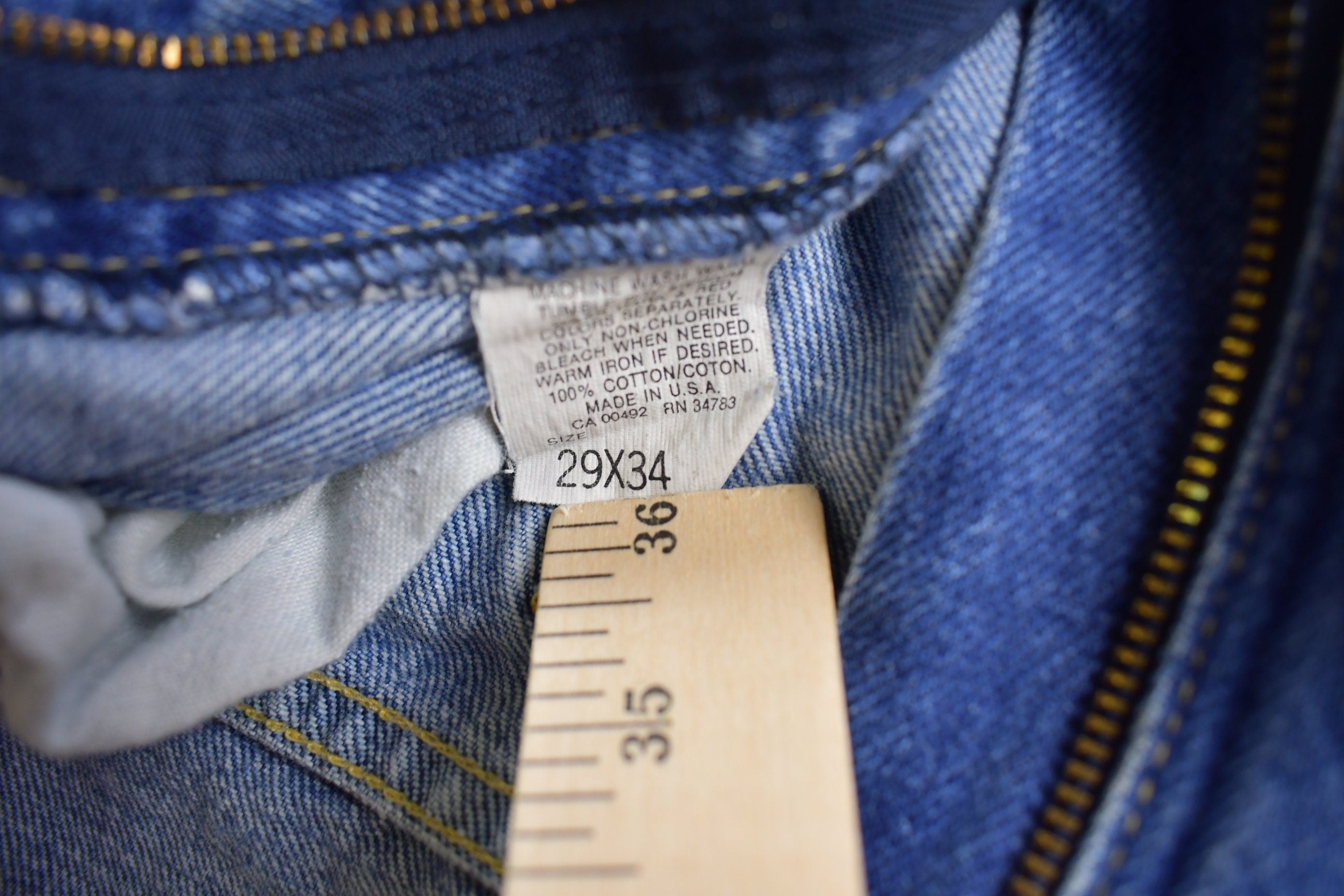 Vintage 1990s Lee Riders Blue Denim Jeans Size 26 x 32