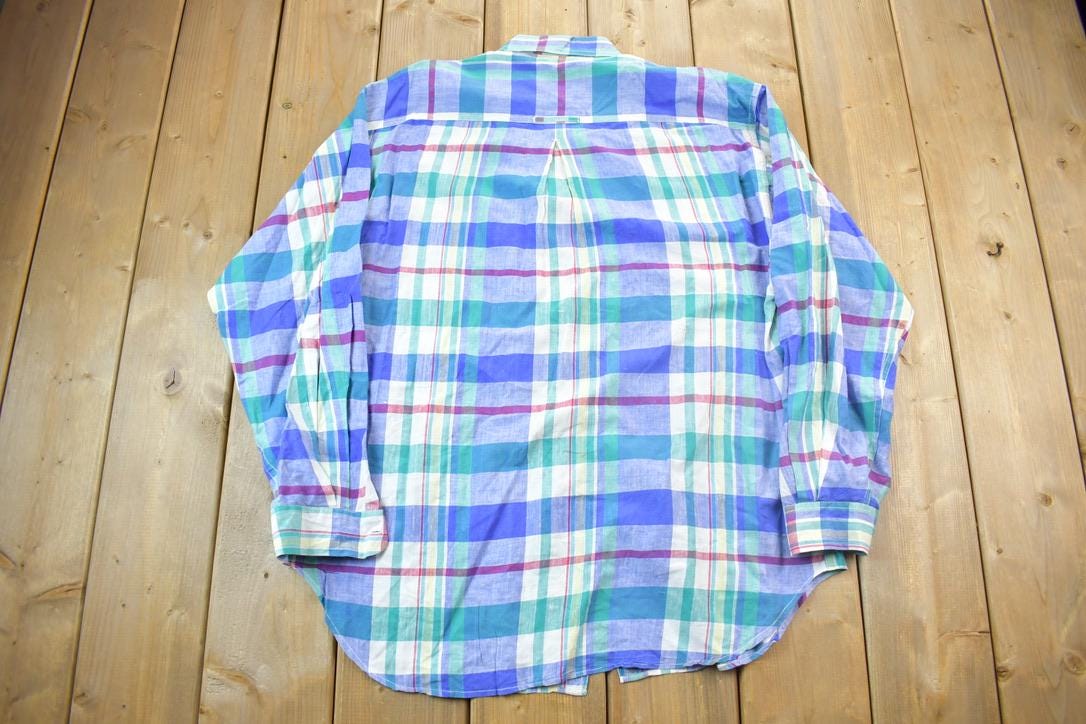 Vintage 1990s Multi Colored Flannel Shirt
