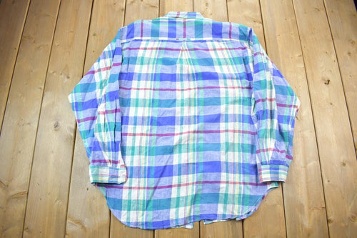 Vintage 1990s Multi Colored Flannel Shirt