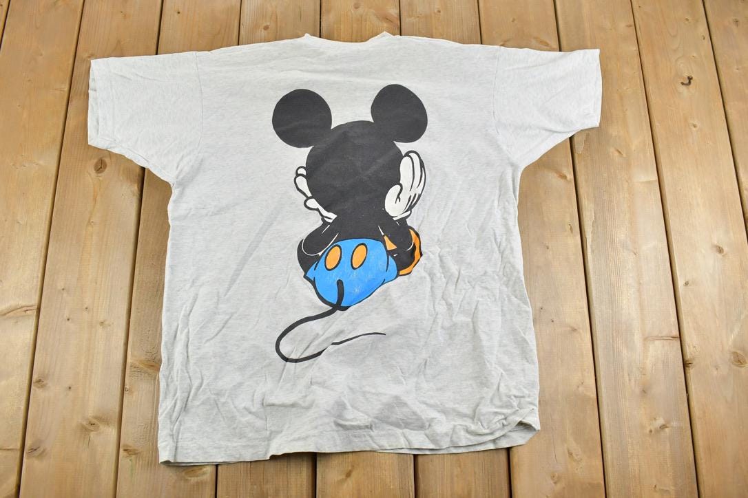 Vintage 1990s Mickey Mouse Disney Cartoon Promo T-Shirt