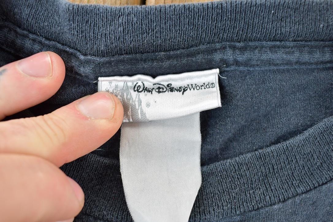 Vintage 1990s Disney The Twilight Zone Tower Of Terror Cartoon Promo T-Shirt