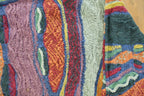 Vintage 1990s Coogi Classic 3D Knit Abstract Crewneck Sweater Men's Large