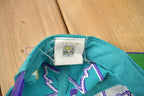 Vintage 1990s Charlotte Hornets NBA Wave Shark Tooth Snap Back Hat
