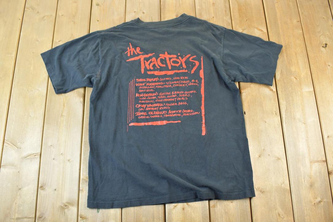 Vintage 1990s The Tractors Tour Band T-shirt  Band Tee  Single Stitch  Made in USA  Music Promo  Premium Vintage
