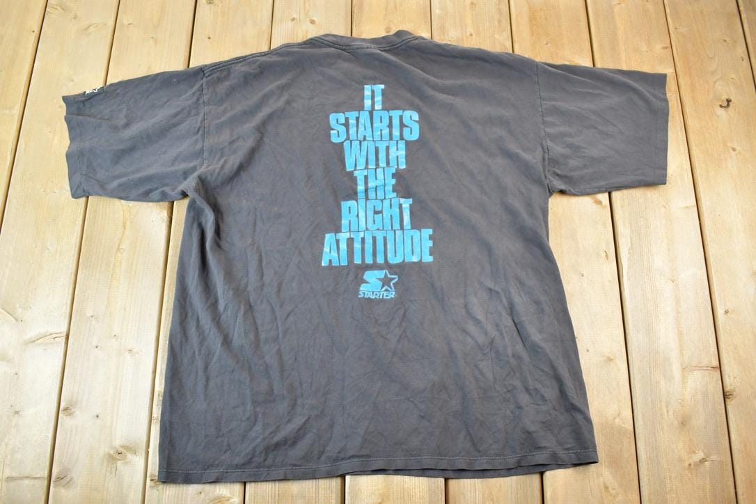 Vintage 1990s Starter Attitude Souvenir Single Stitch T-Shirt Made In USA