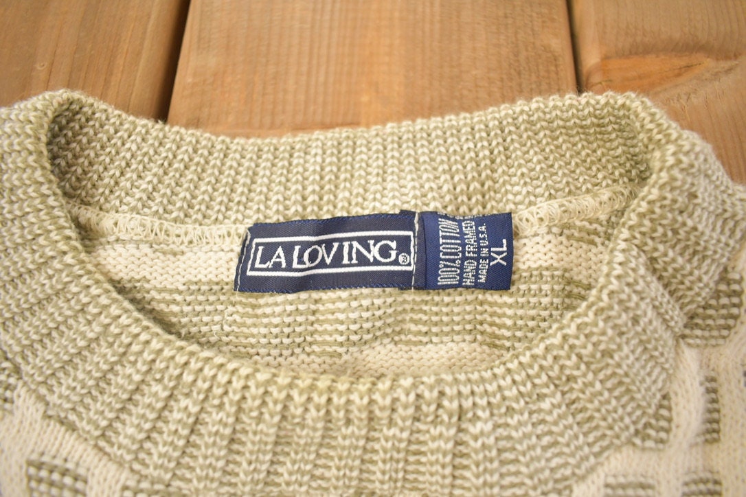 Vintage 1990s LA Loving Knitted Crewneck Sweater