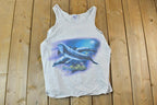 Vintage 1990s Sea World Dolphins Tank Top Graphic T-Shirt