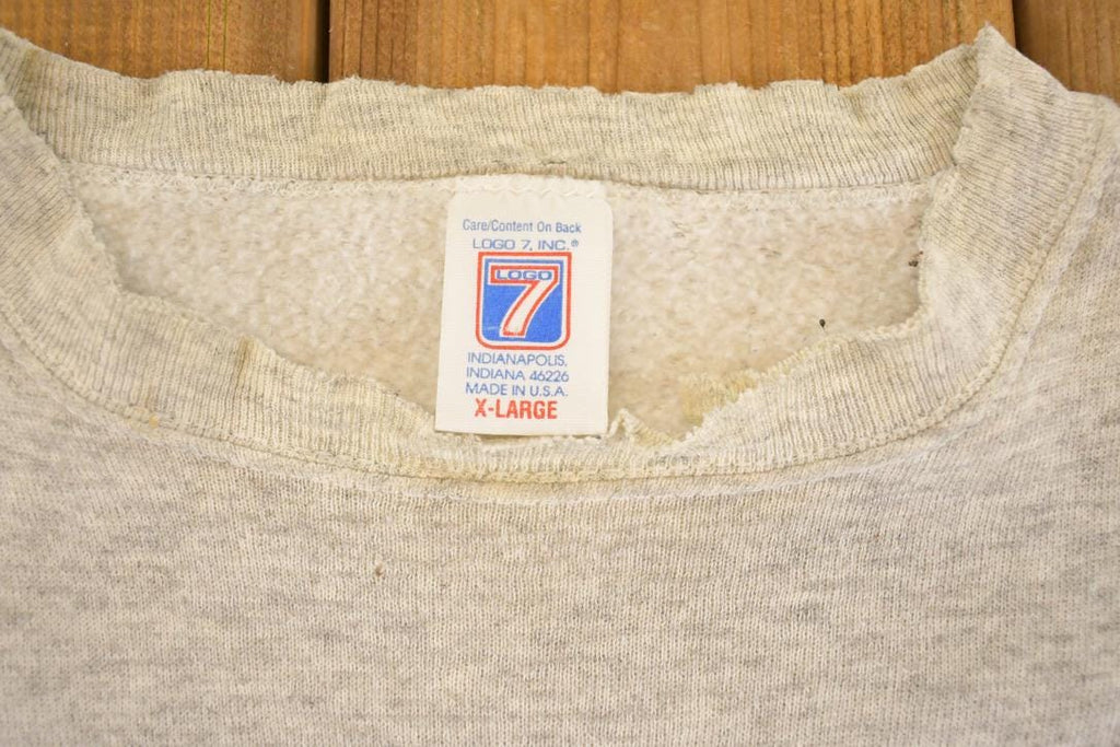 Vintage 1990s Logo 7 Minnesota Vikings Crewneck Sweatshirt Men's L / 90s NFL Football / Sportswear / Gridiron / Super Bowl