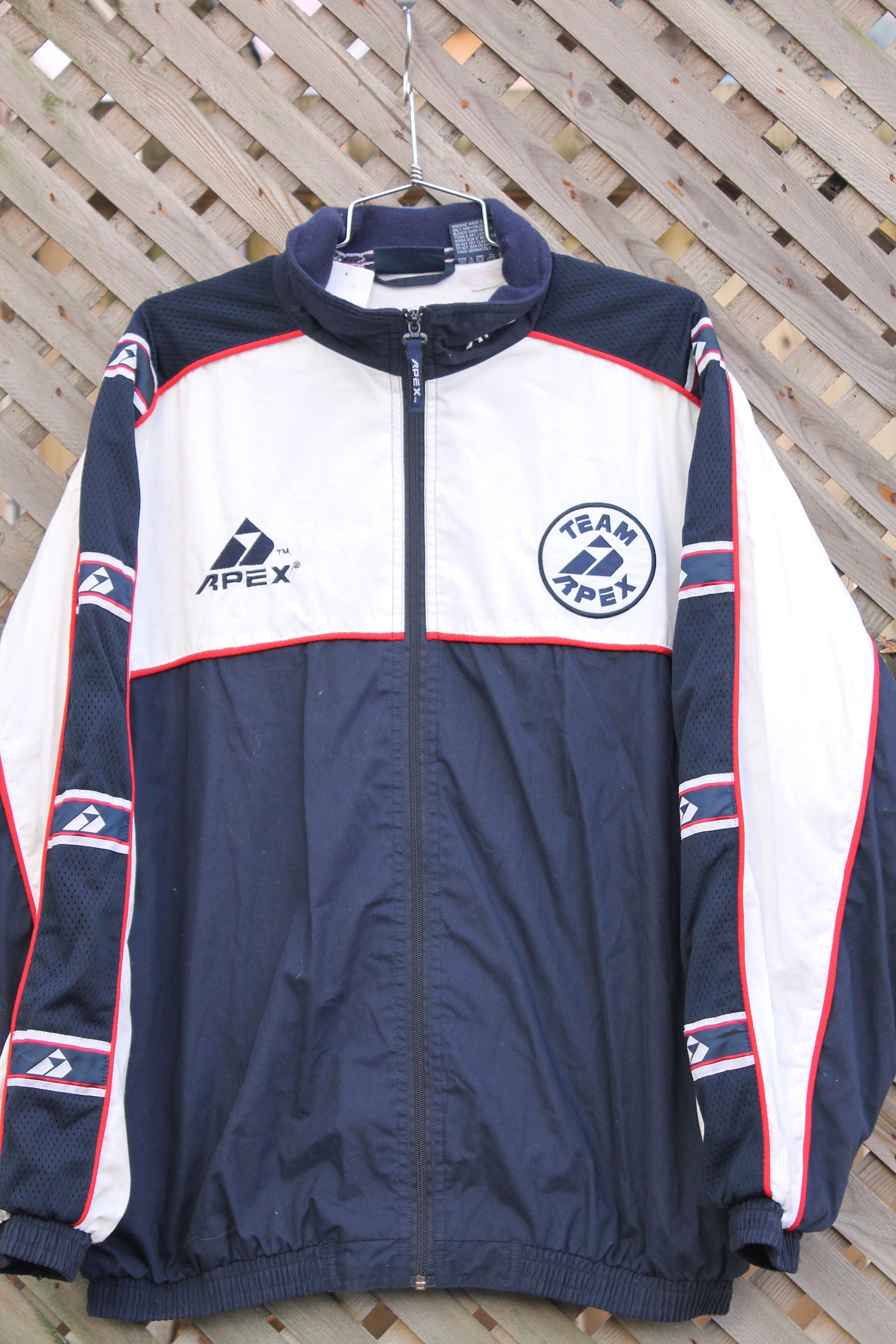 Vintage 1990s Apex Sportswear Color Block Windbreaker