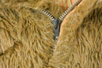 Vintage 1960s Land n Lakes Faux Fur Quarter Zip Jacket Men's Large