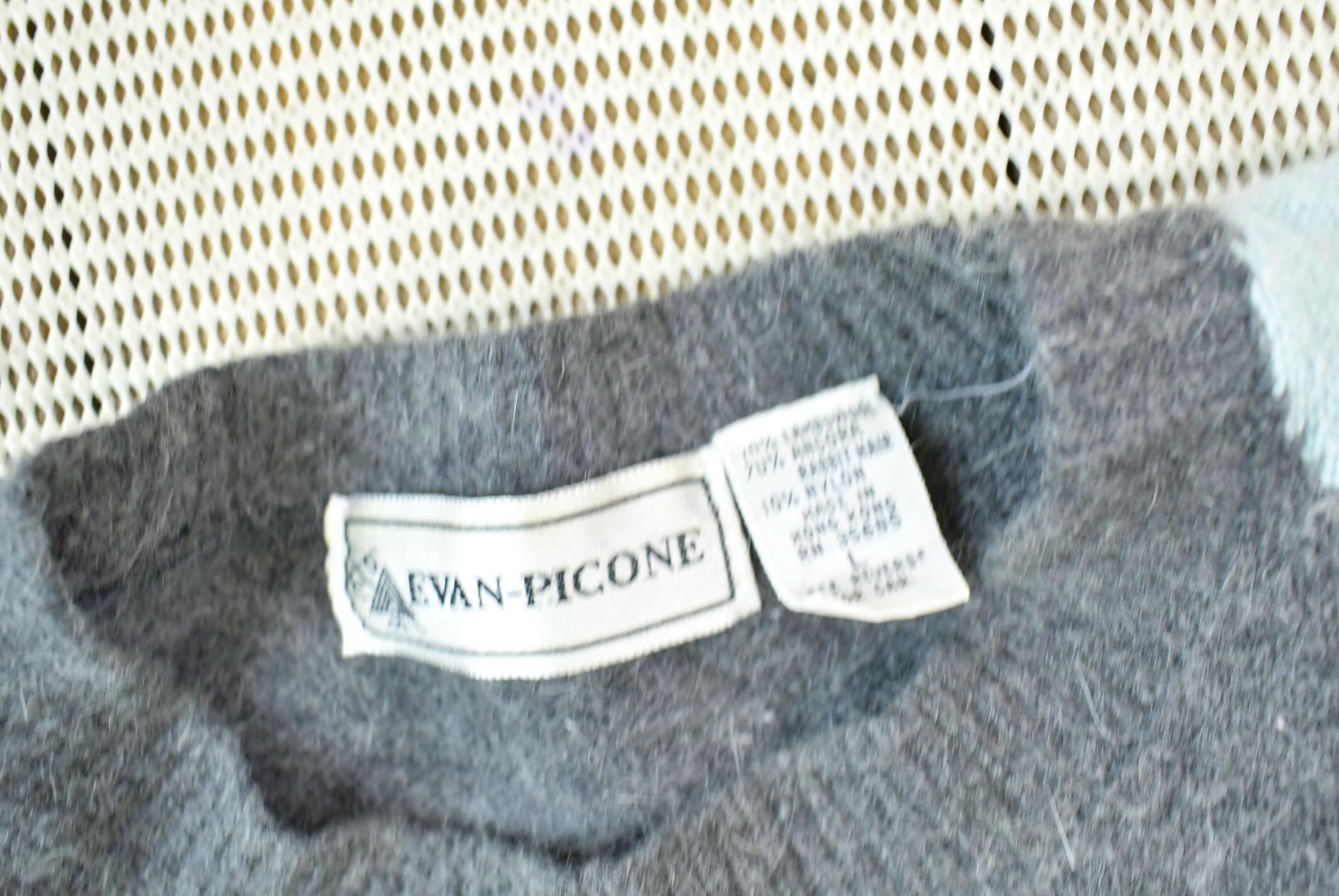 Vintage 1990s Evan Picone Argyle Knit Short Sleeve Crewneck Sweater