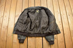 Vintage 1990s MGL World Leather Flight Jacket