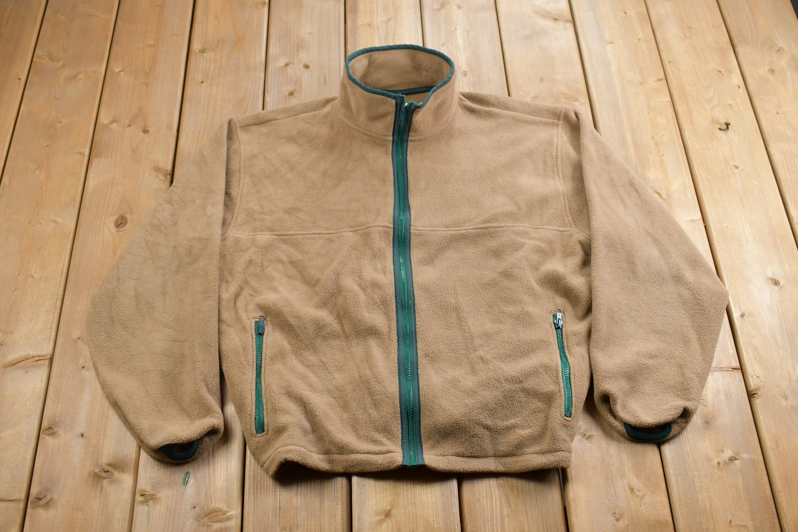 Vintage 1990s Zip Up Fleece Sweater