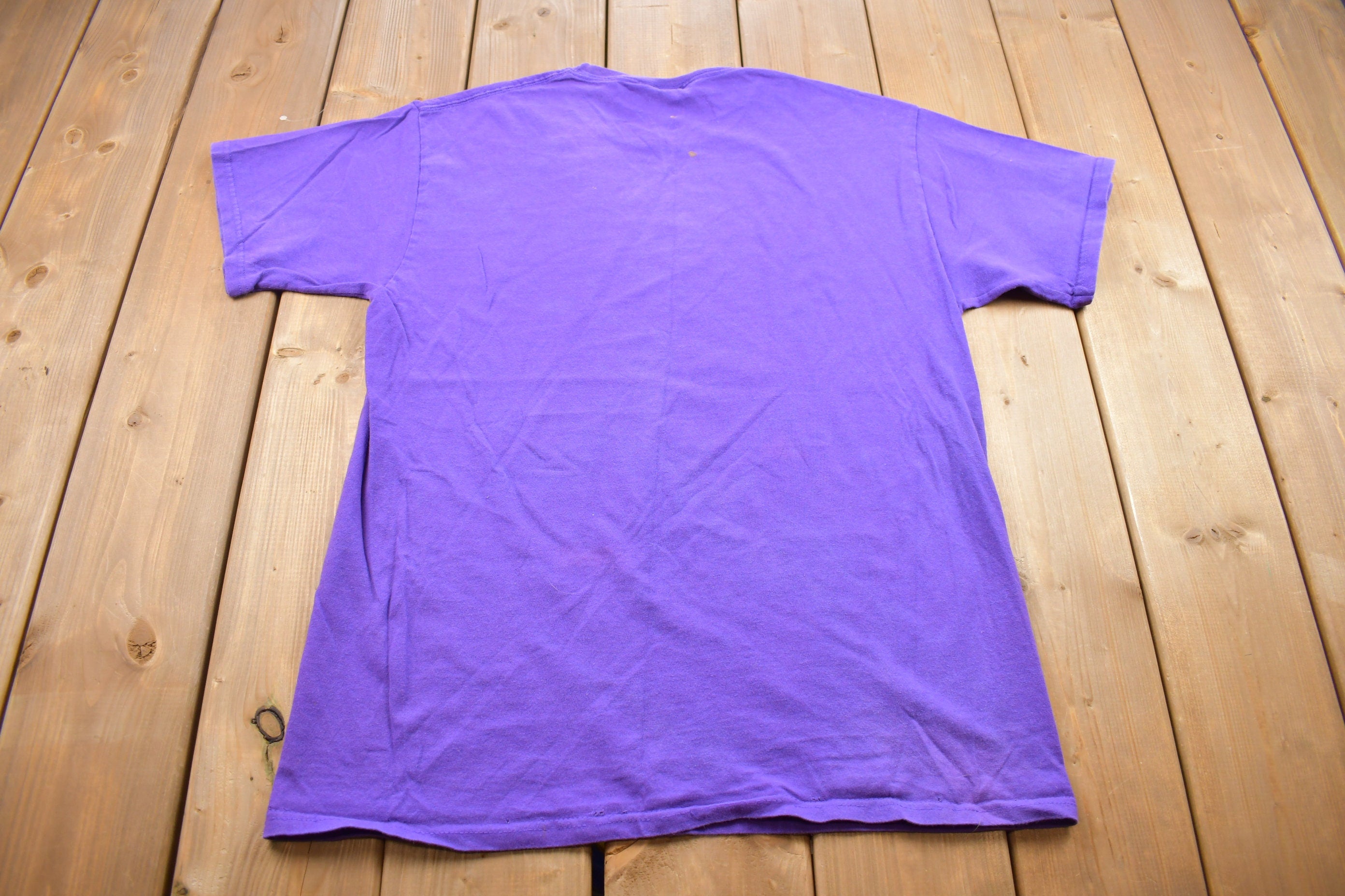 Vintage 1990s Purple Paint Splattered T Shirt