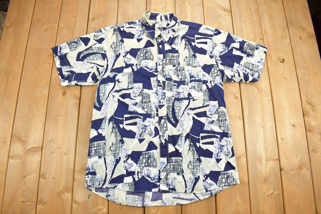 Vintage 1990s Lordy Select Abstract Button Up Shirt