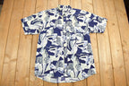 Vintage 1990s Lordy Select Abstract Button Up Shirt