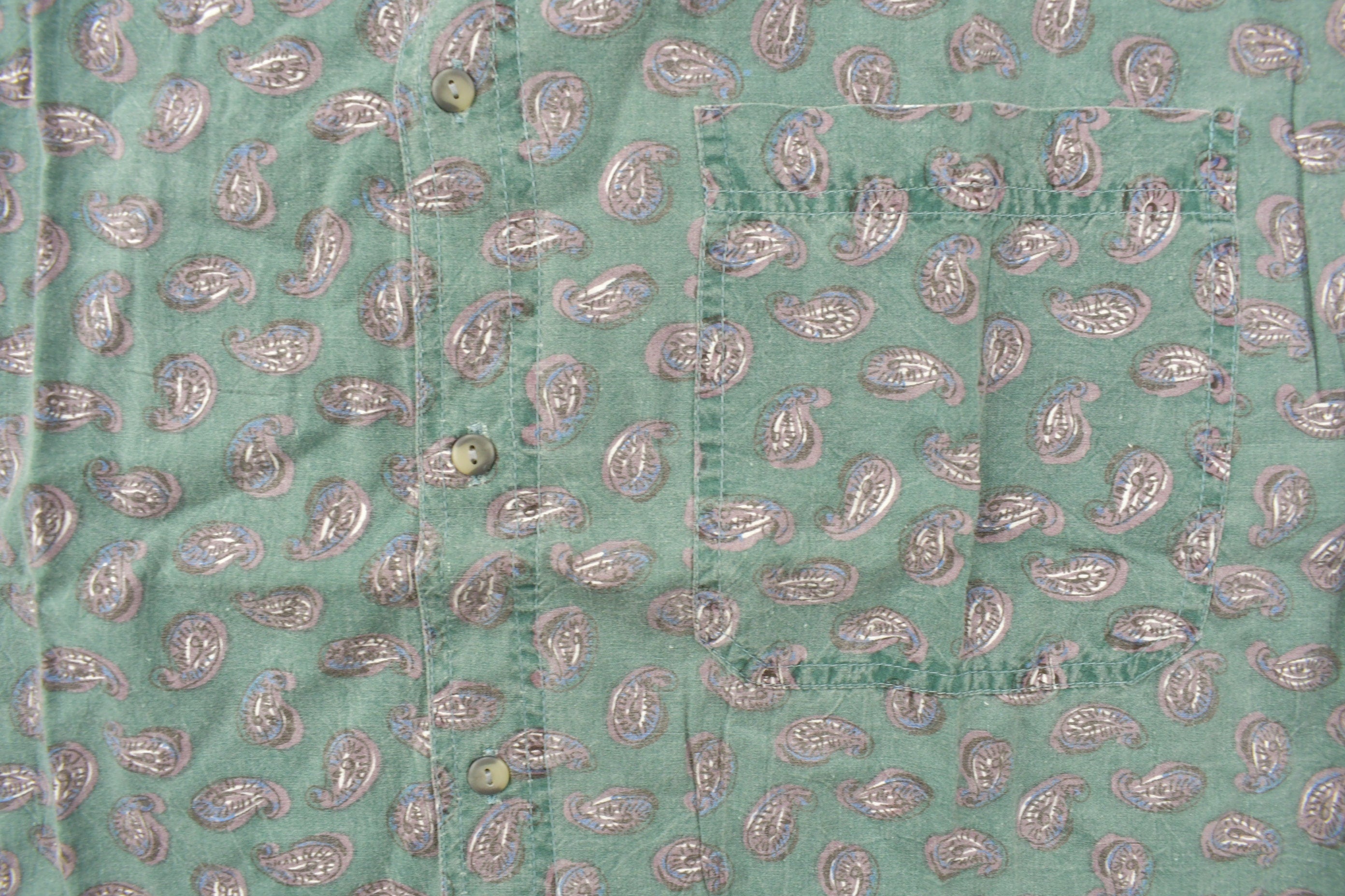 Vintage 1990s Pause Paisley Button Up Shirt
