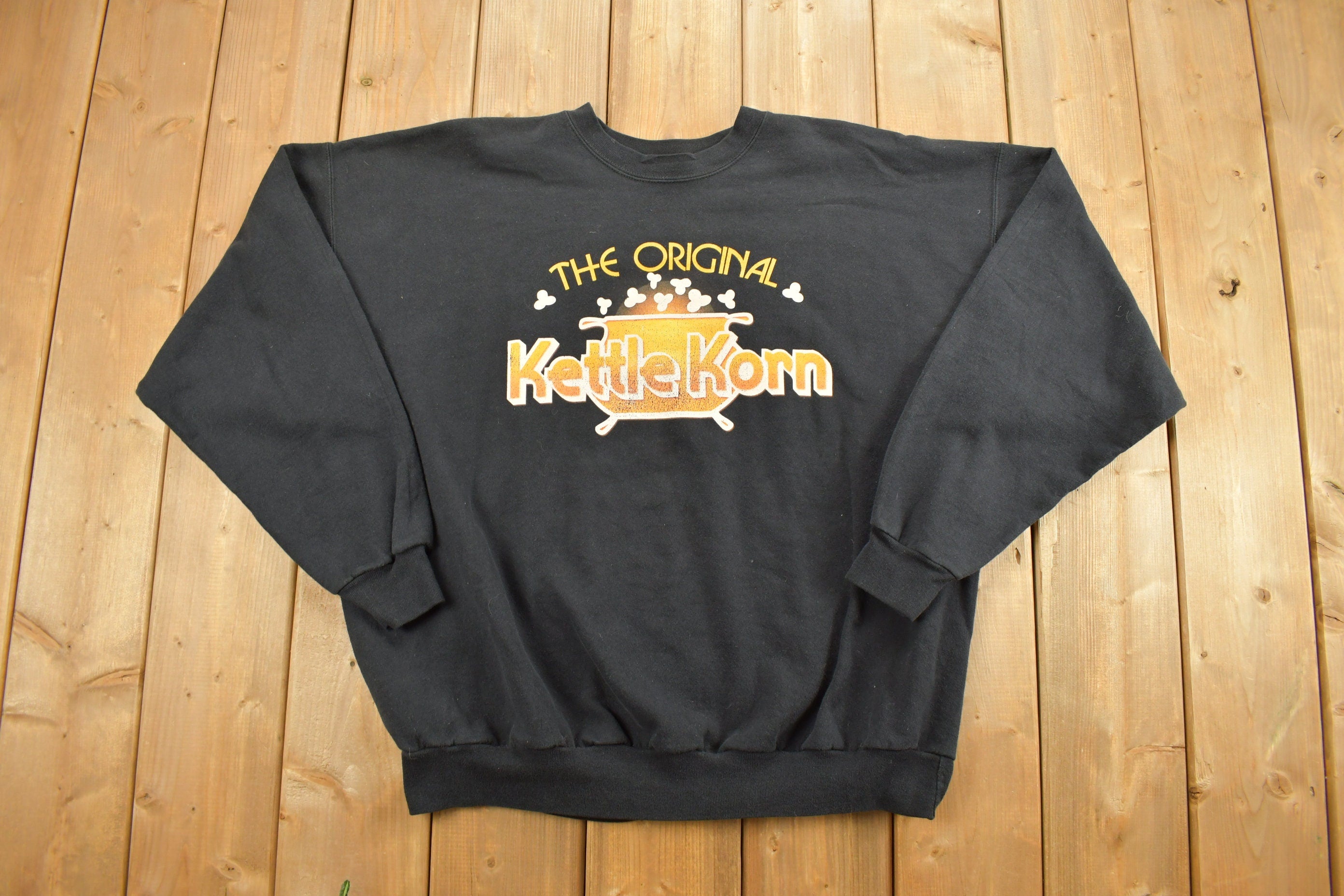 Vintage 1990s The Original Kettle Korn Crewneck Sweater  90s Crewneck  Vintage Sweatshirt  Food & Drink  Tv And Movie Promo  Casual