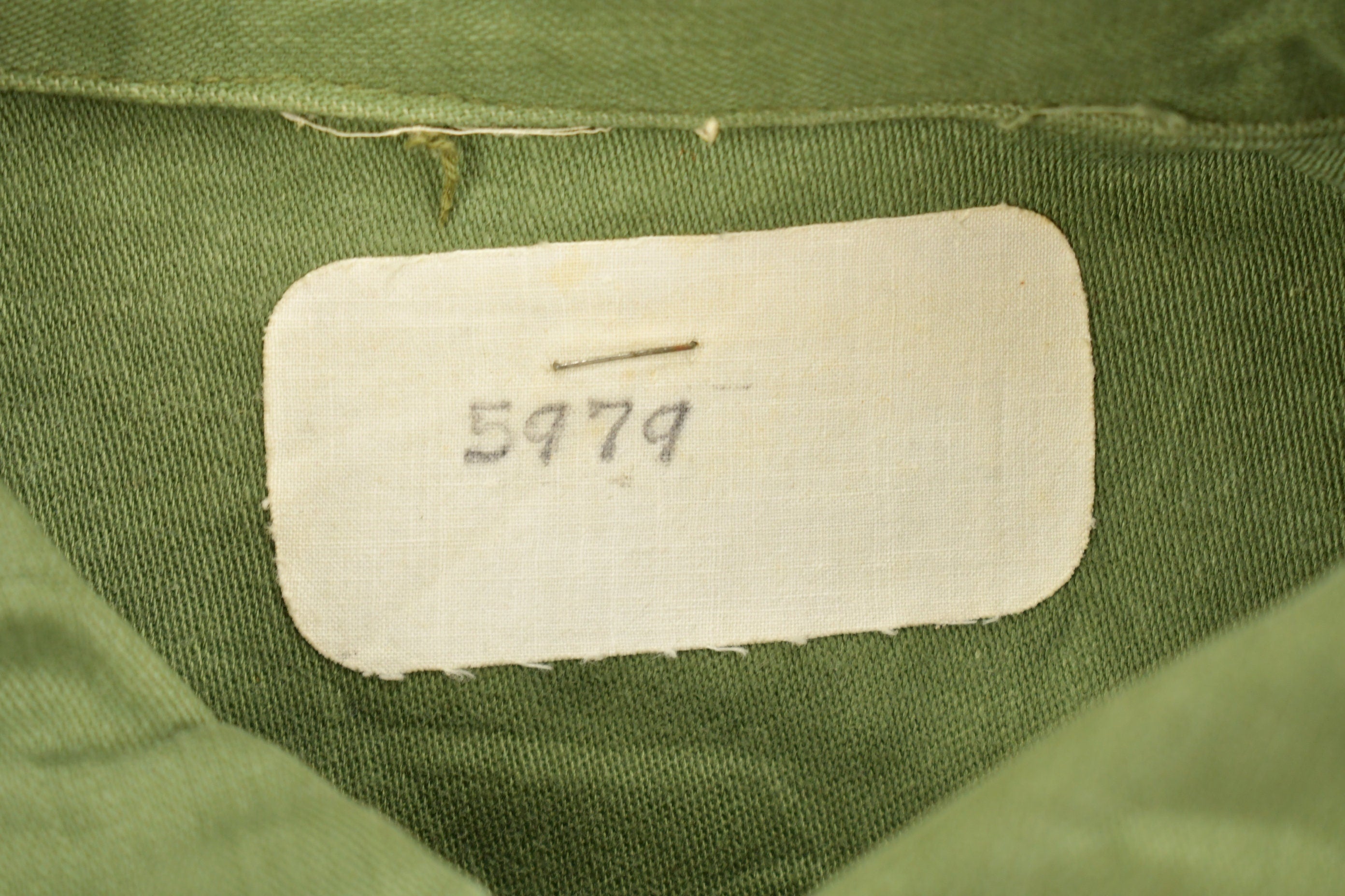Vintage 1960s F Academy Military OG - 107 Shirt
