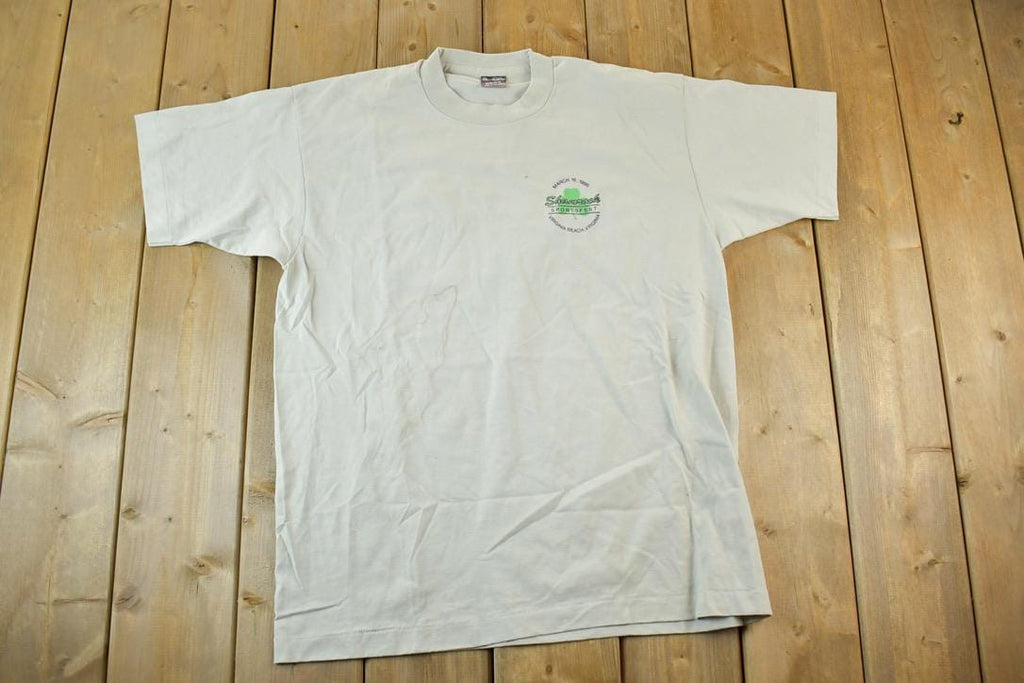 Vintage 1996 Shamrock Sportsfest Souvenir Single Stitch Graphic Print T-Shirt