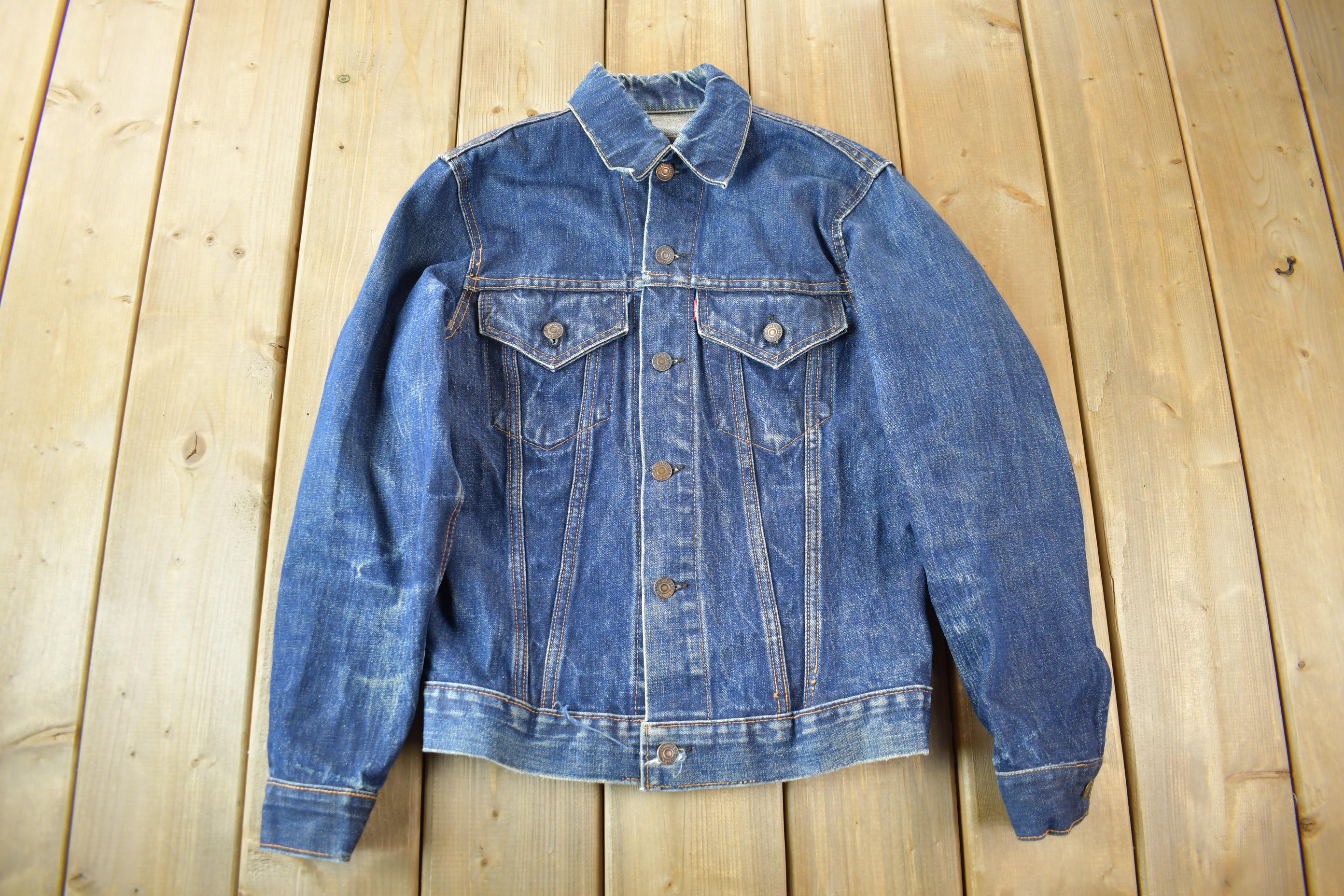 Vintage 1960s Levi’s Big E Denim Jean Jacket / Levi's Red Tab / 1960s Denim / True Vintage / Streetwear / Distressed Denim / Type 3 Jacket