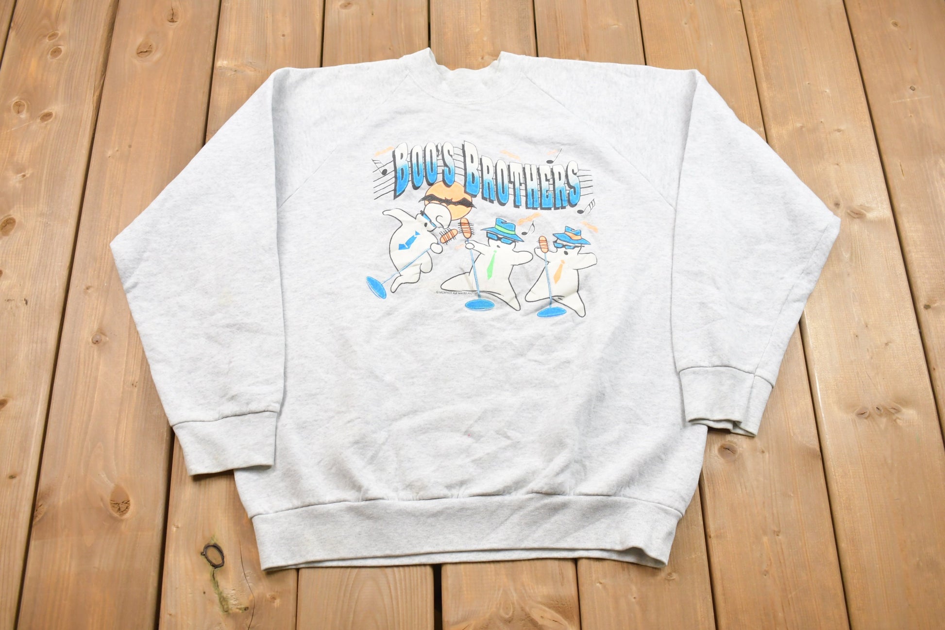 Vintage 1980s Very Rare Boo's Brothers Crewneck Sweatshirt / Blue's Brothers / Made in USA / Rare Vintage / Streetwear / Movie Memorabilia