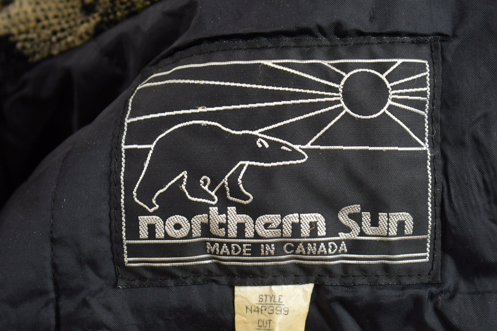 Vintage 1990s Northern Sun Fall Theme Graphic Fleece Sweater