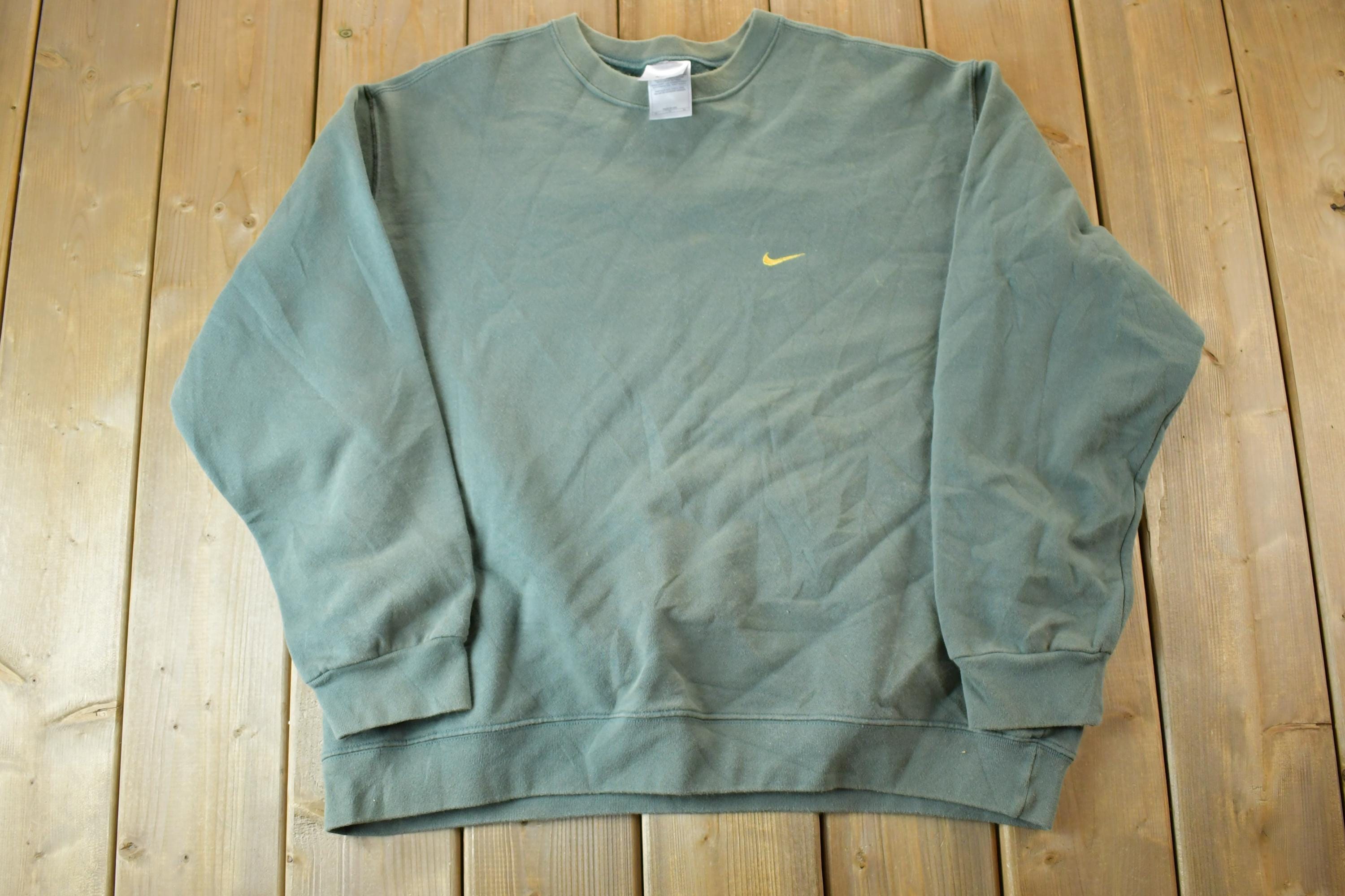Vintage 1990s Nike Embroidered Mini Swoosh Crewneck Sweatshirt