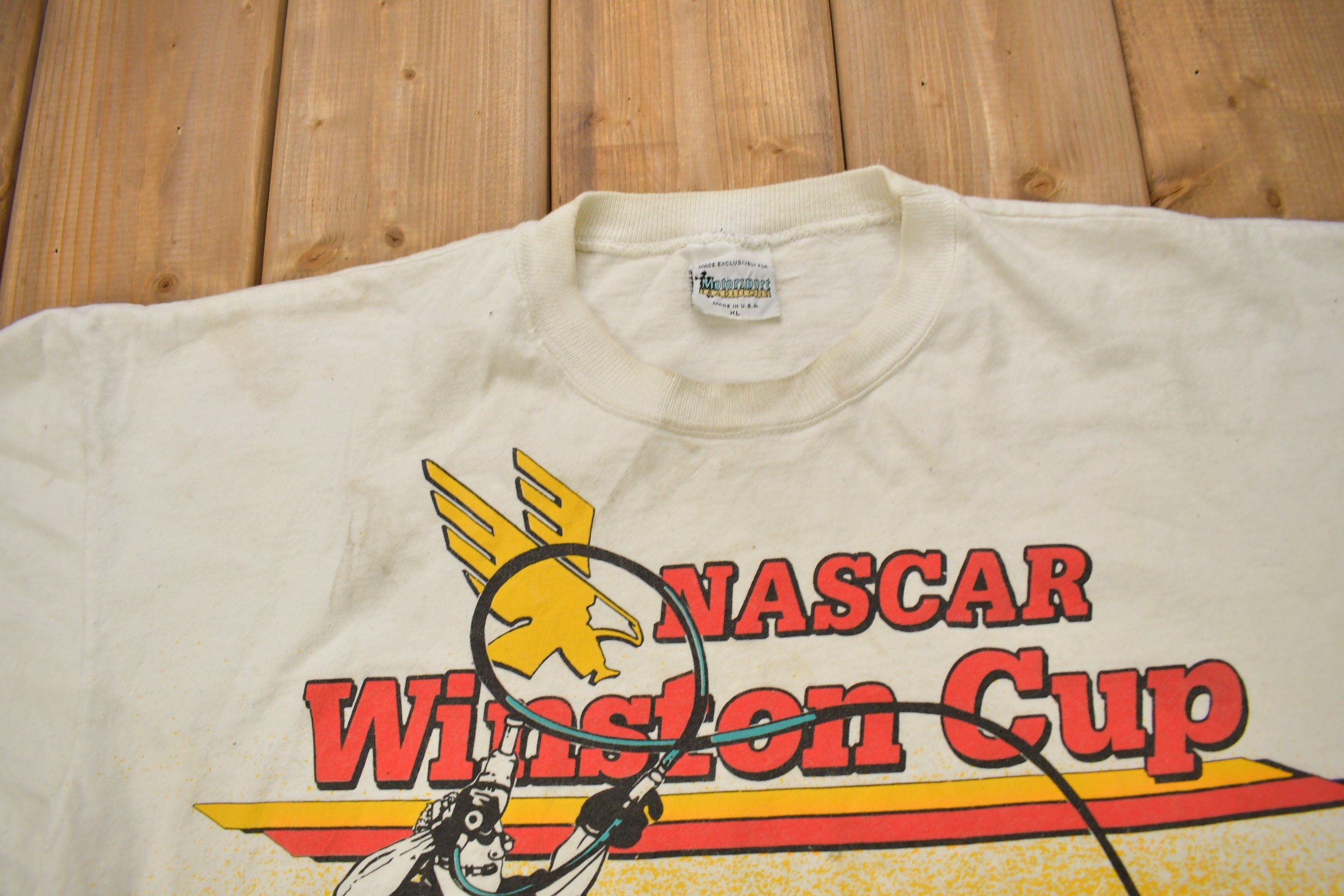 Vintage 1993 Nascar Winston Cup All Over Print Racing T-Shirt