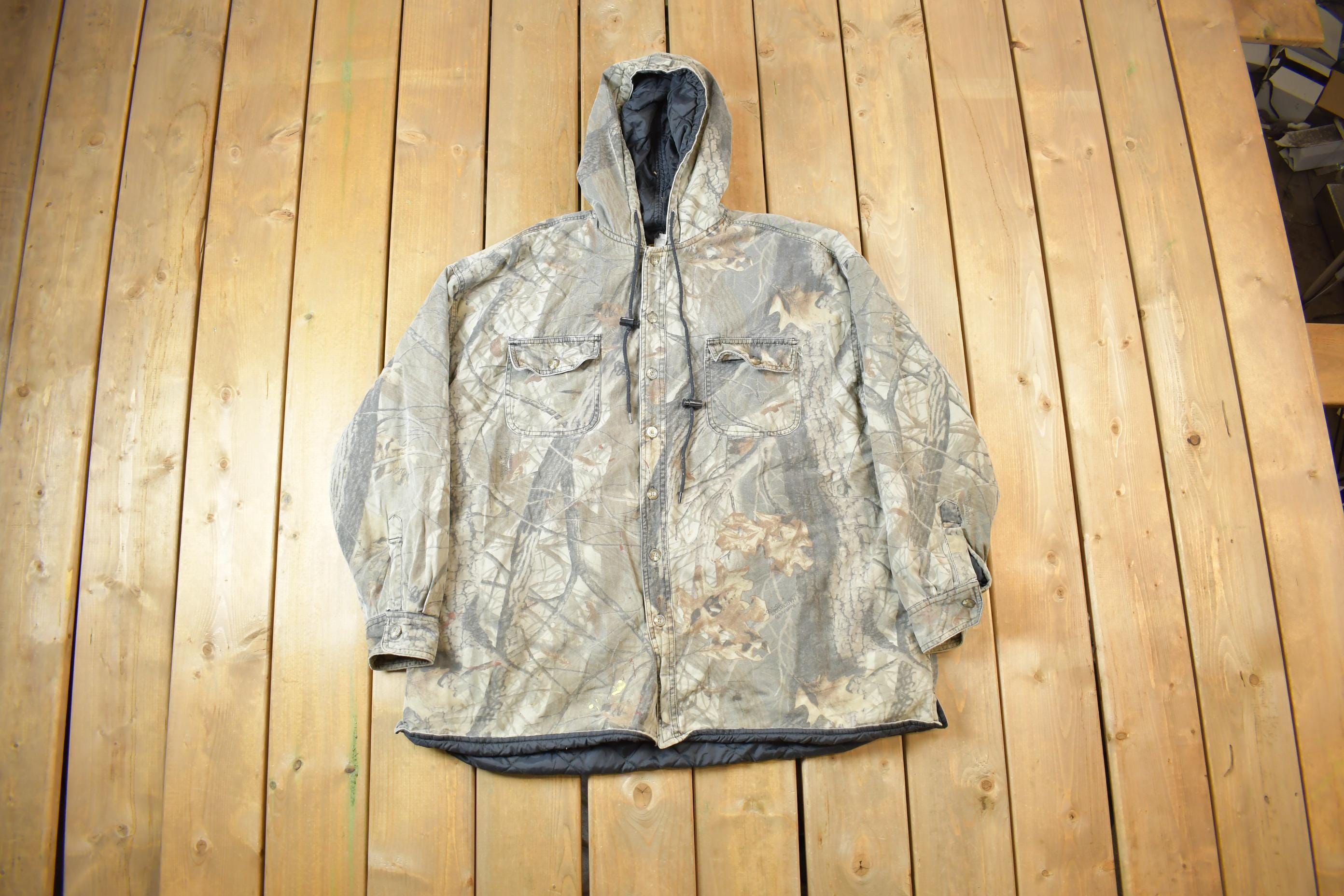 Vintage 1990s DuxBak RealTree Lined Hoodie Jacket
