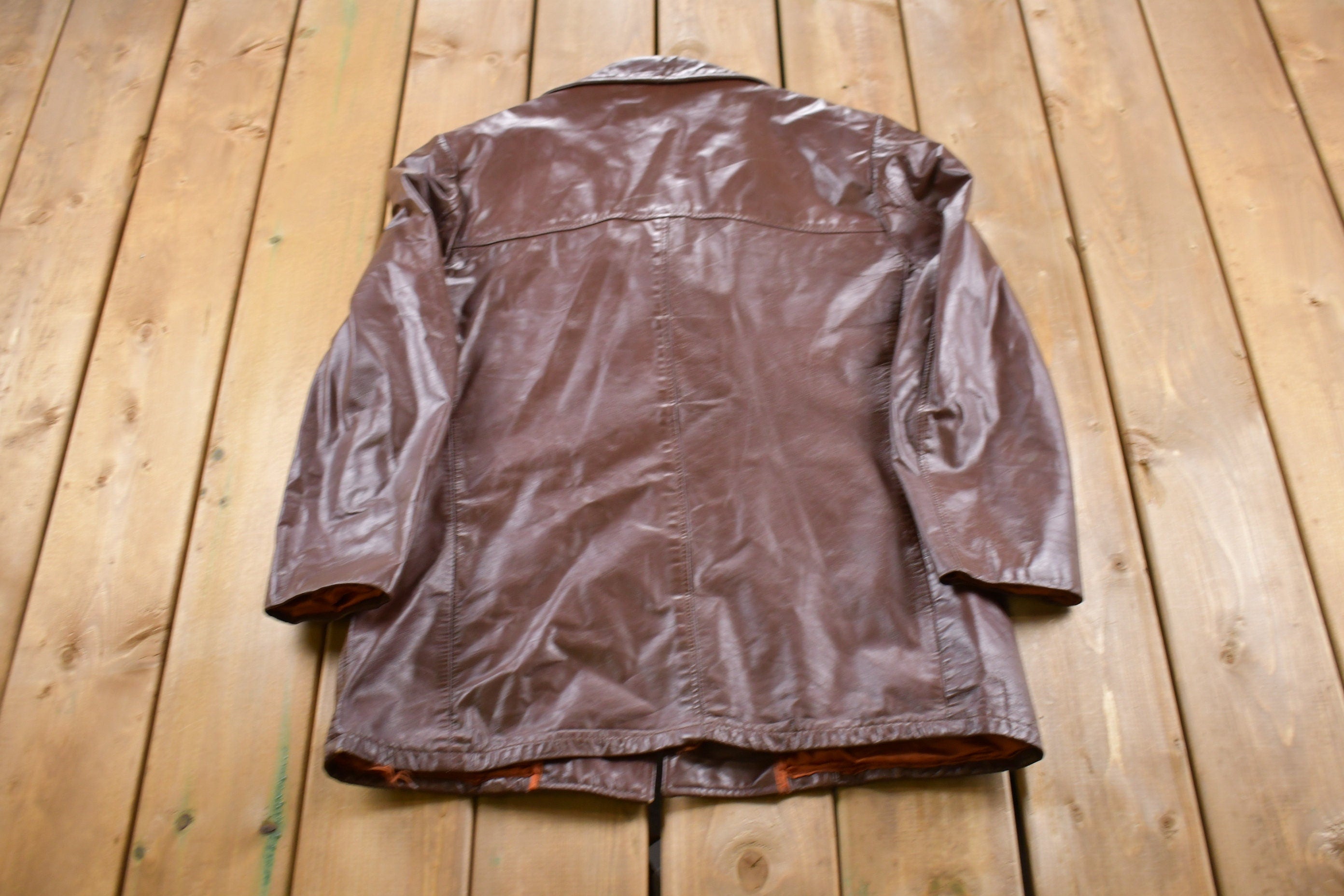 Vintage 1980s Leather Blazer Jacket