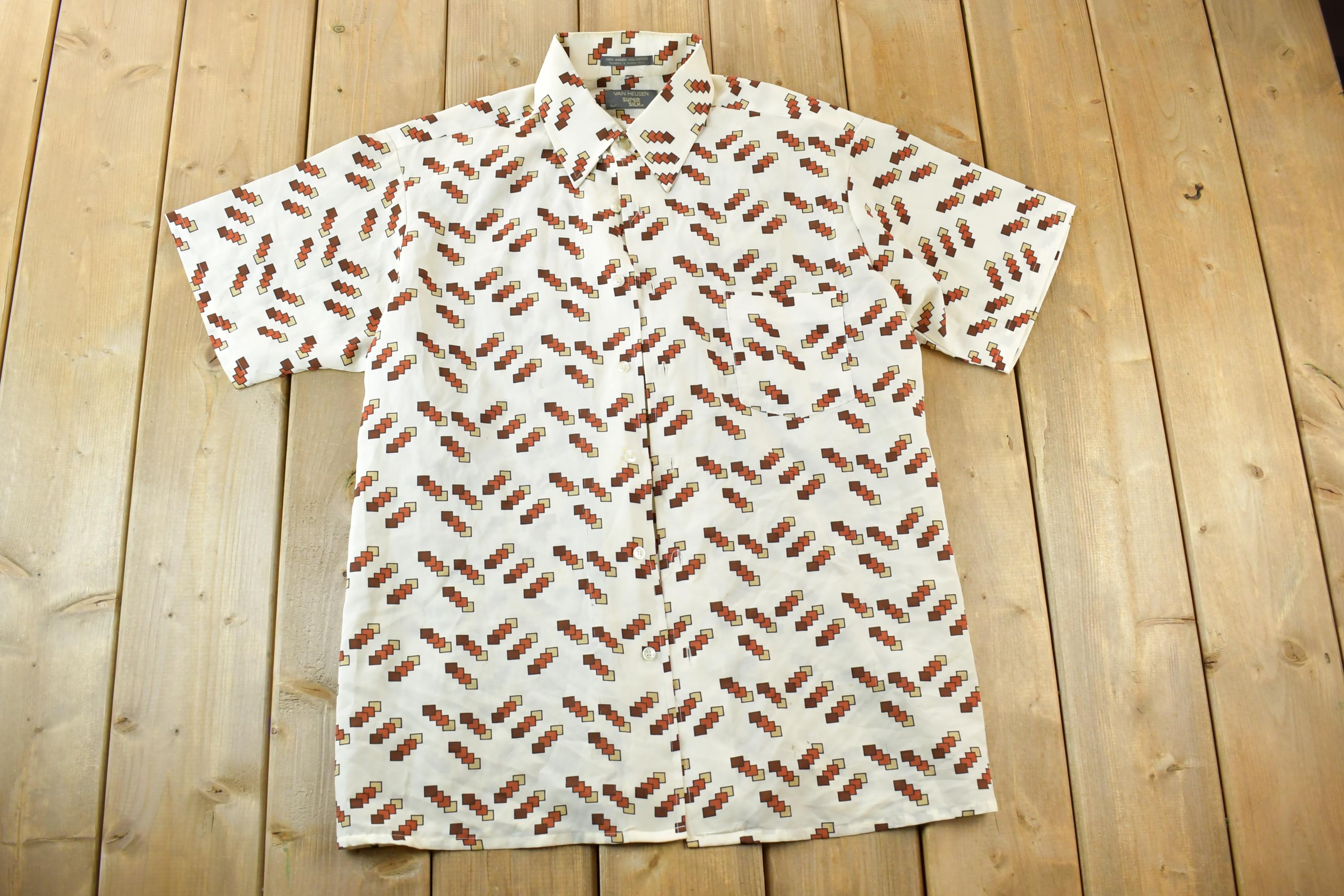 Vintage 60s Van Heusen Super Silk Western Button Up Shirt