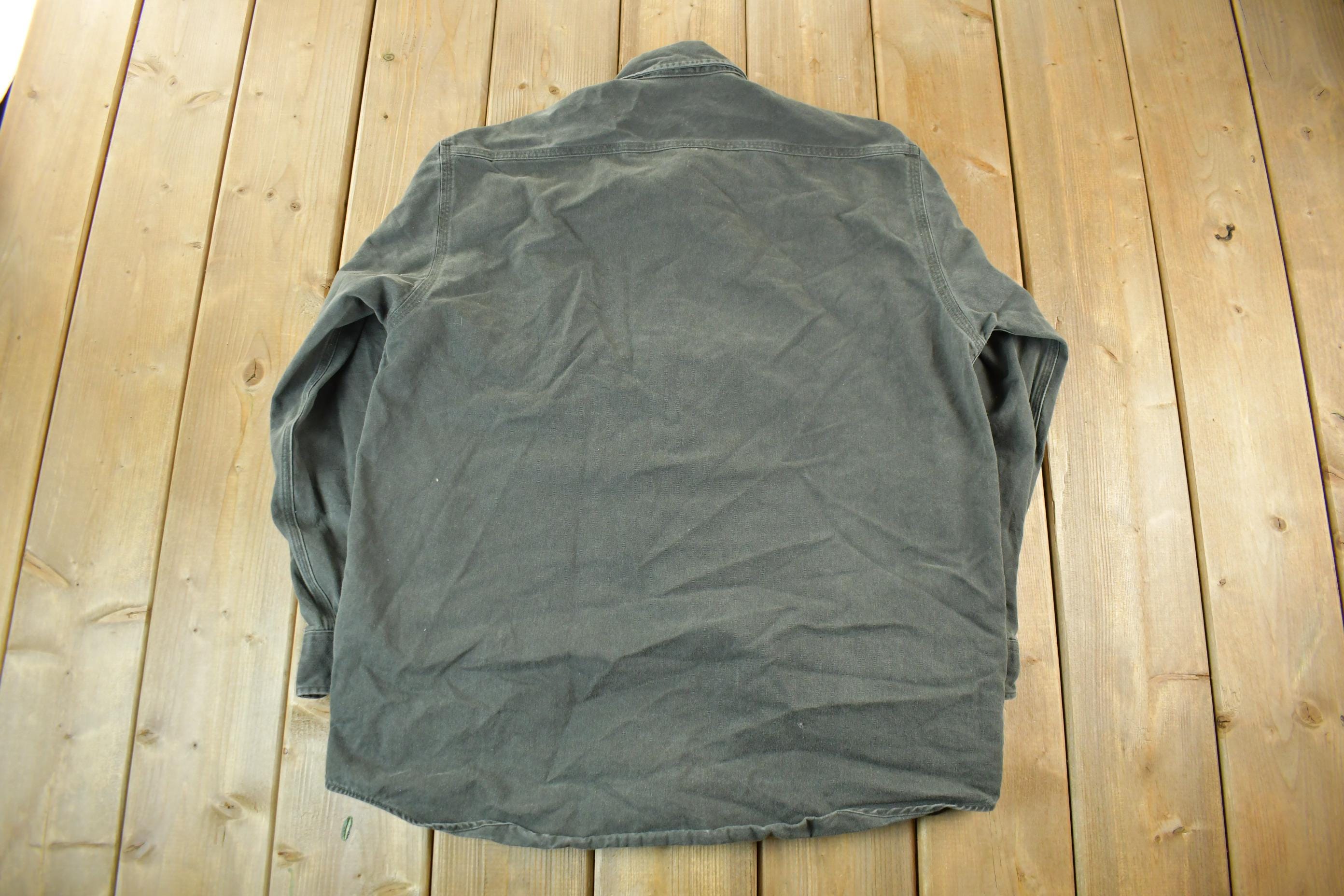 Vintage 1990s Carhartt Sun Faded Button Up Shirt Men's L-XL