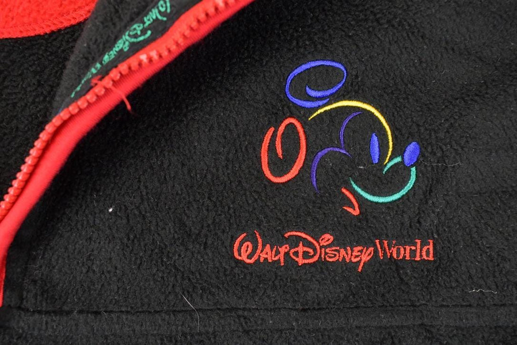 Vintage 1990s Walt Disney World Quarter Zip Fleece Sweater Men's XL