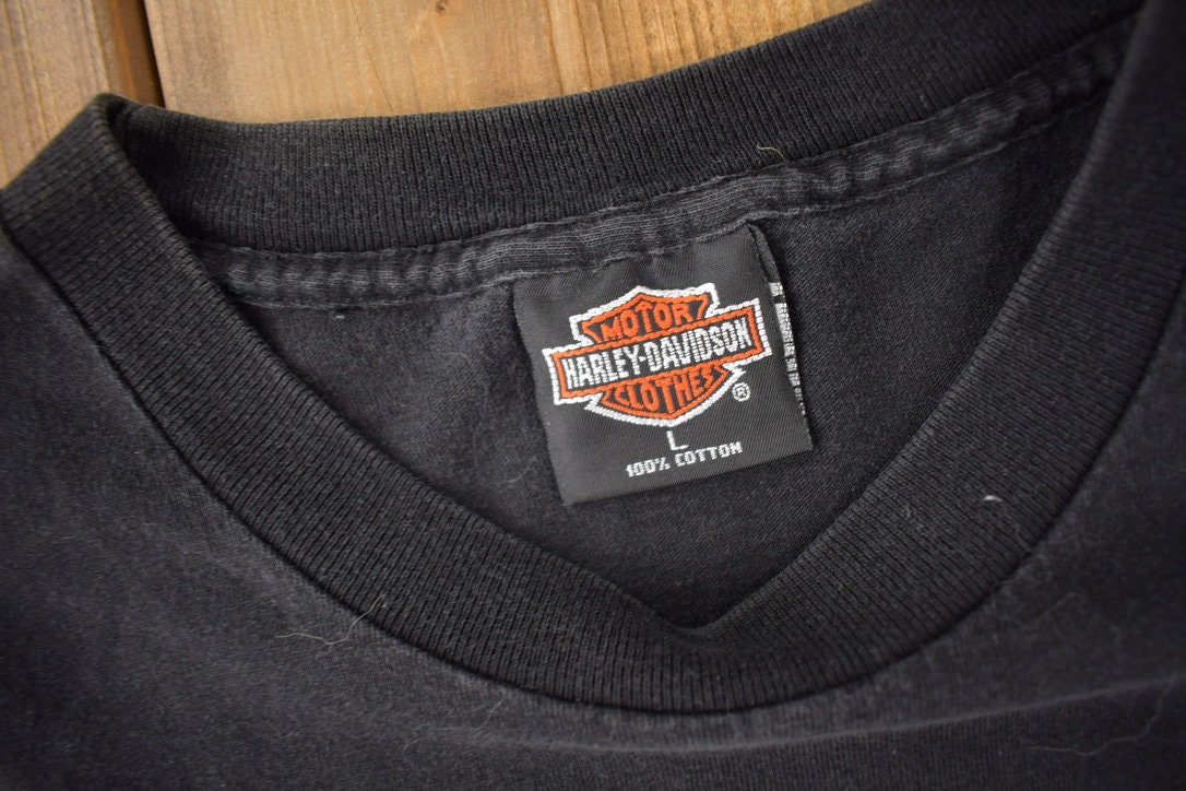 Vintage 1994 Daytona Beach Harley Davidson Motorcycles Single Stitch Graphic T-Shirt Made In USA
