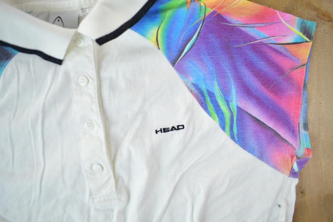 Vintage 1990s Head Quarter Button Collared Beach Shirt