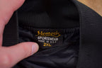 Vintage 1990s Mahoning County Satin School Bus Theme Bomber Jacket