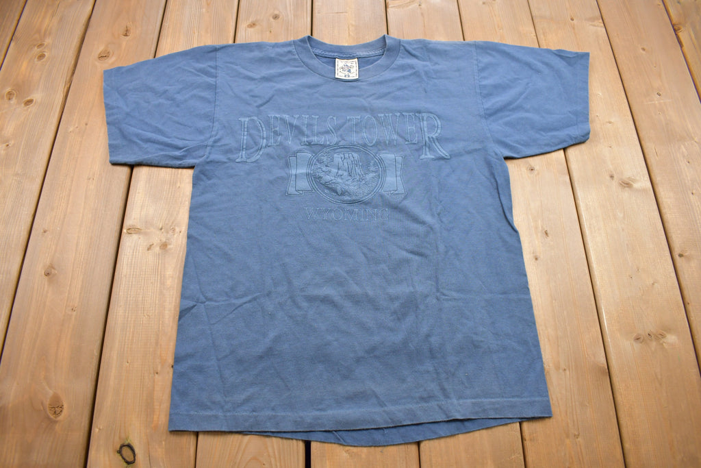 Vintage 1990s Devil's Tower Wyoming Graphic T Shirt