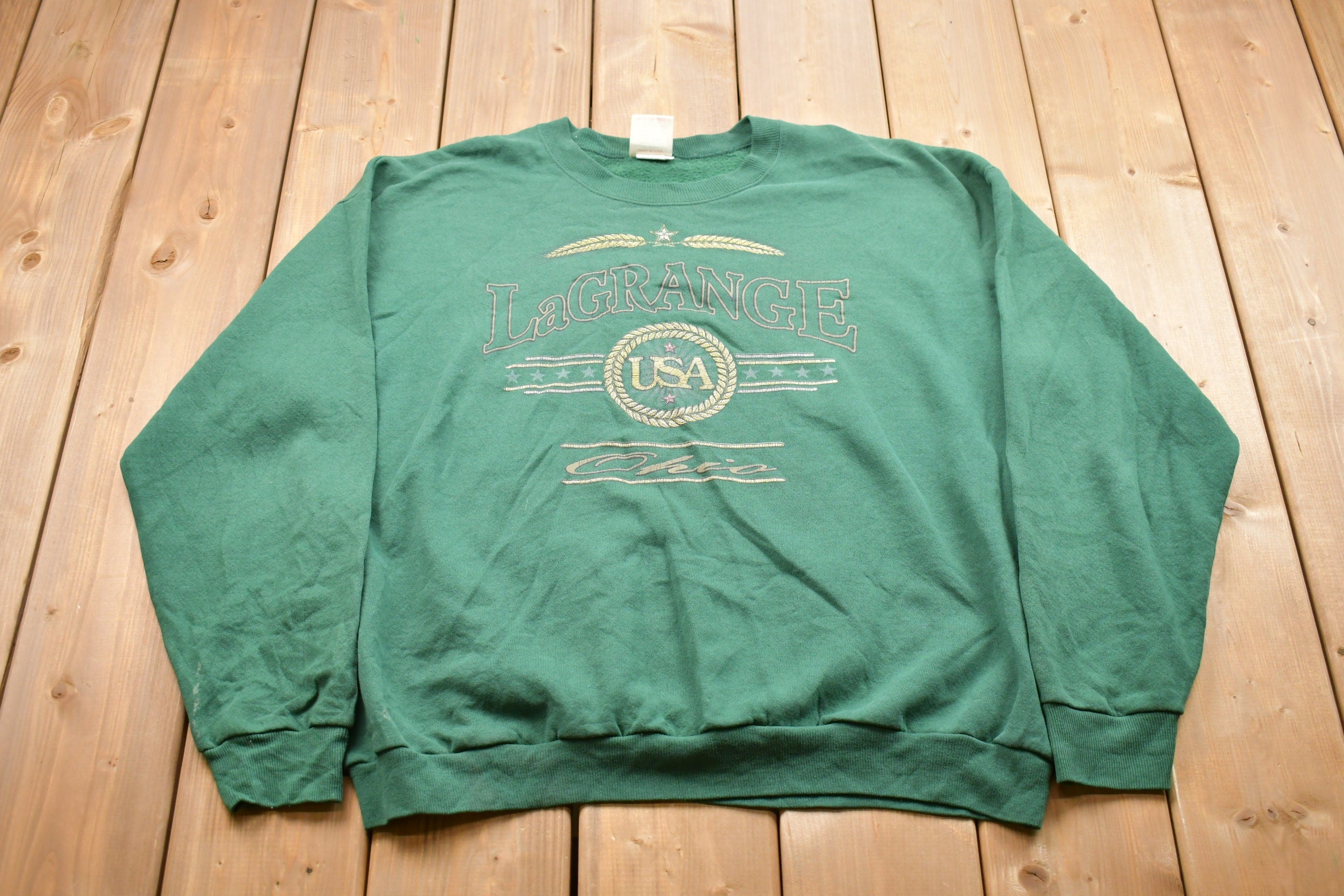 Vintage 1990s USA La Grange Crewneck Sweatshirt