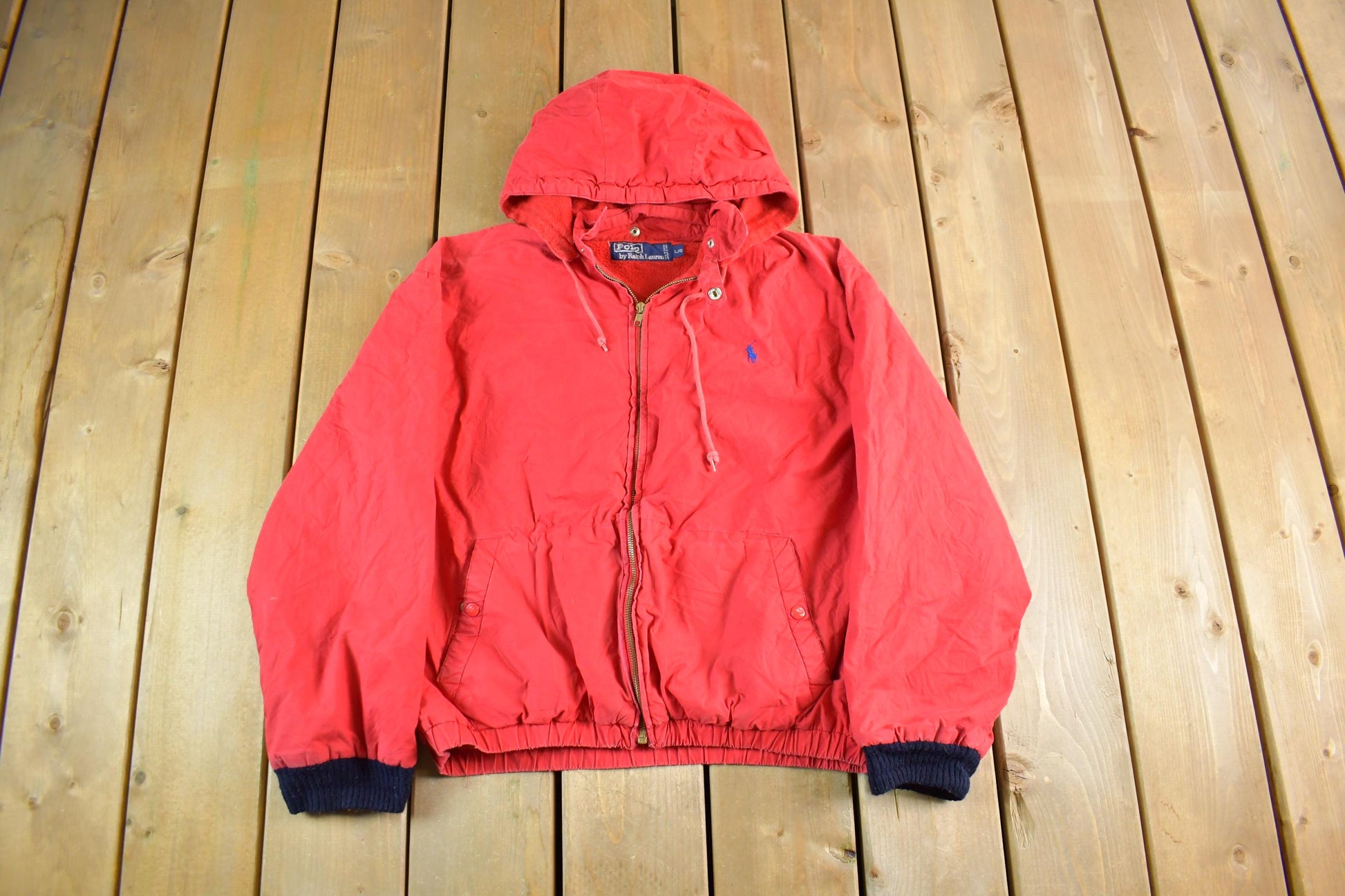 Vintage 90s Polo Ralph Lauren Hooded Jacket - Men's Medium