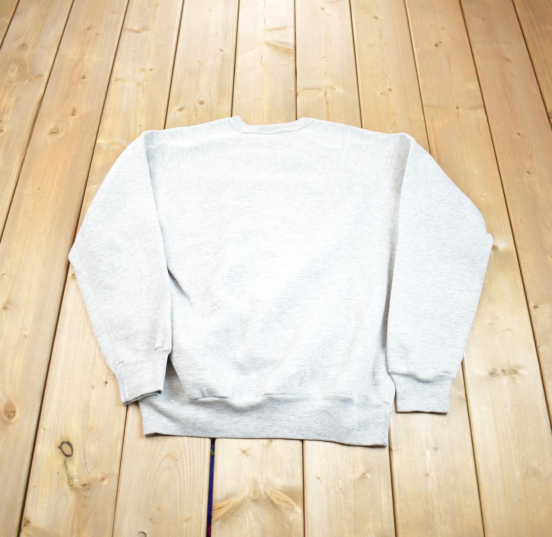 Vintage 1990s Cotton Ginny Blank Crewneck Sweatshirt Made In USA