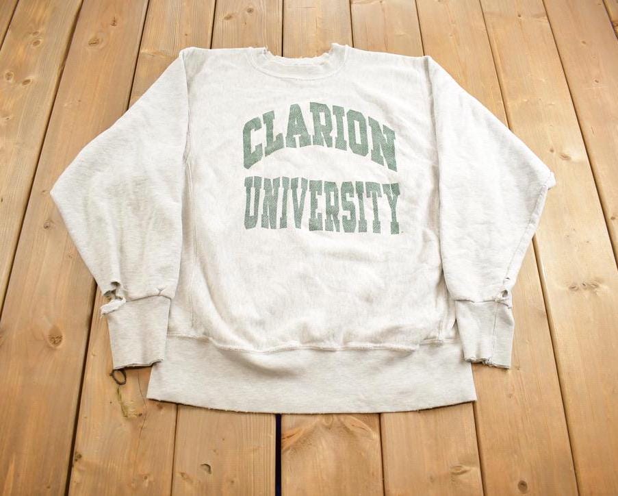 Vintage 1980s Clarion University Crewneck Made In USA
