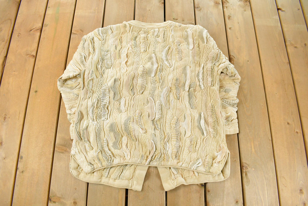 Vintage Coogi Australia 3D Cable Knit Cardigan Sweater Women's Medium