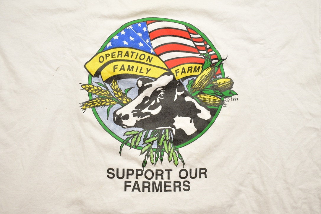 Vintage 1990s Operation Family Farm Souvenir T Shirt