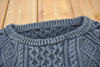 Vintage 1980s Women's 3D Cable Knitted Women's Sweater