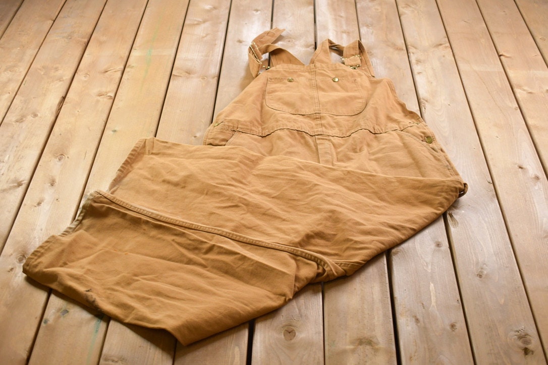 Vintage 1990s Dickies Denim Jean Overalls Size 46 x 32 / Vintage Overalls / Streetwear / Vintage Workwear / Dickies