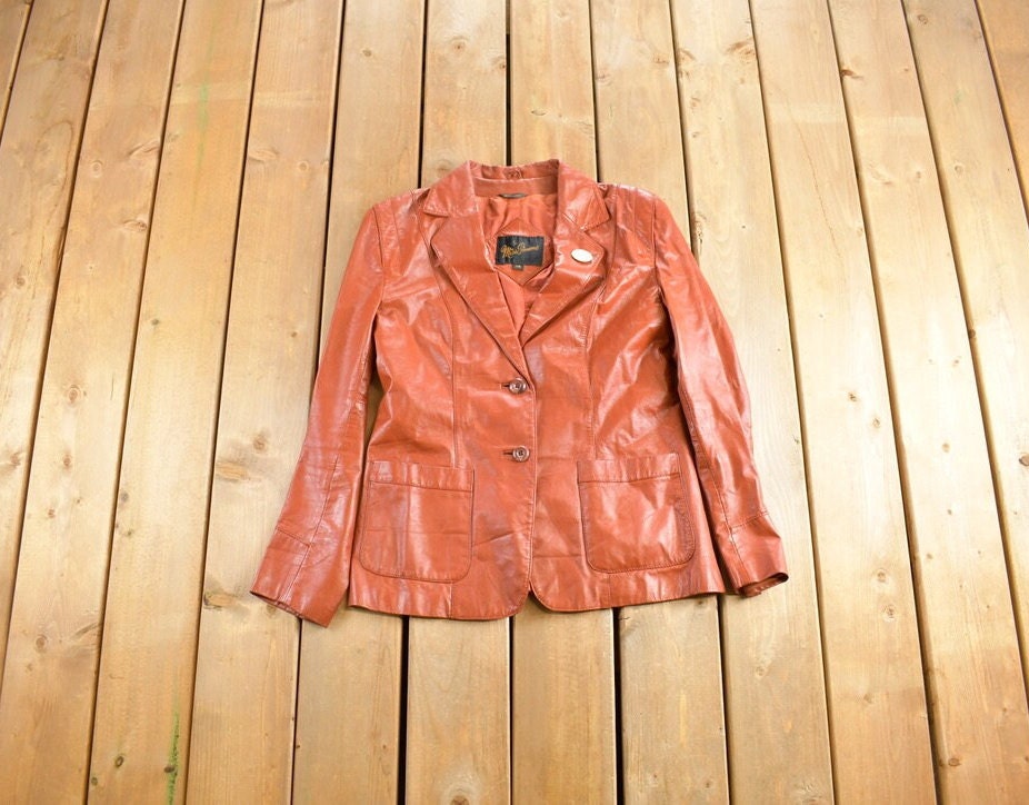 Vintage 1980's Miss Simone Leather Jacket