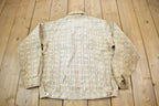 Vintage 1970s Rhinoceros Plaid Button Down Light Jacket