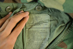 Vintage 1993 Army Woodland Camo Cold Weather Military Field Jacket Men's Large